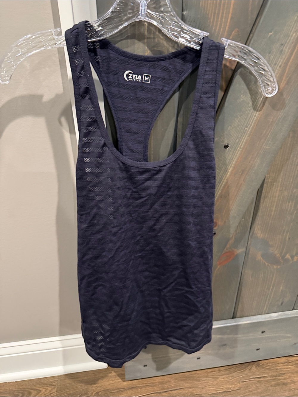 ZYIA Navy Racerback Tank Top - Picture 1 of 3